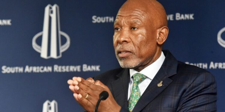 March 20, 2025.Reserve Bank Governor Lesetja Kganyago presents the Monetary Policy Committee (MPC) announcement of Repo rates at the Reserve Bank head office at Centurion in Pretoria.Picture: Freddy Mavunda © Business Day