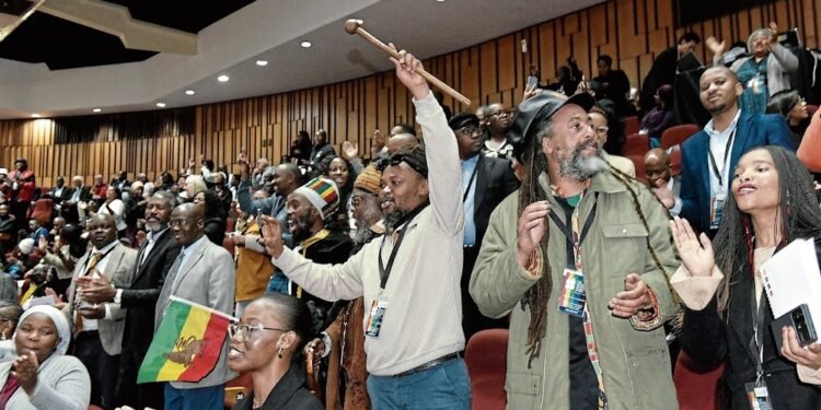 August 15, 2025.Delegates during the launch of the First Convention of the National Dialogue held at UNISA in Pretoria. Picture: Freddy Mavunda © Business Day