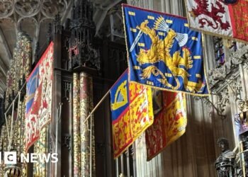Prince Andrew's banner removed from chapel at Windsor Castle 11 temp 57748a70 6912 4abd b9d4 3f655f2168be